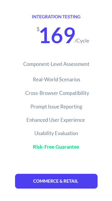 Integration Testing for Commerce & Retail