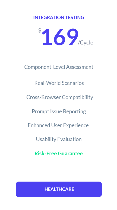 Integration Testing for Healthcare