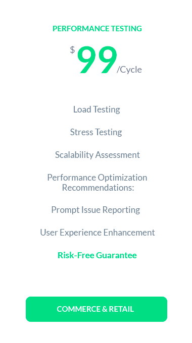 Performance Testing for Commerce & Retail