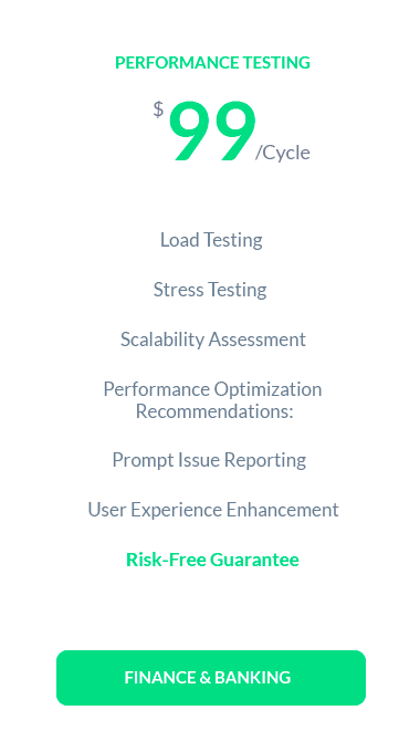 Performance Testing for Finance & Banking