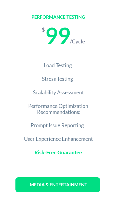 Performance Testing for Media & Entertainment