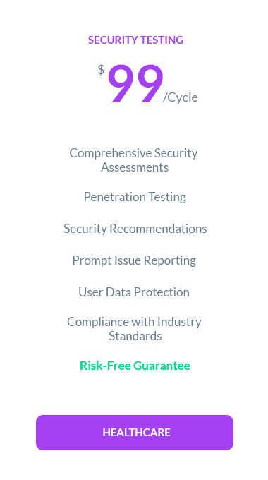 Security Testing for Healthcare