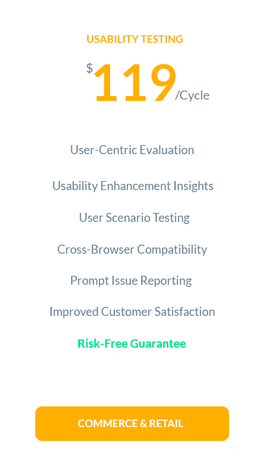 Usability Testing for Commerce & Retail
