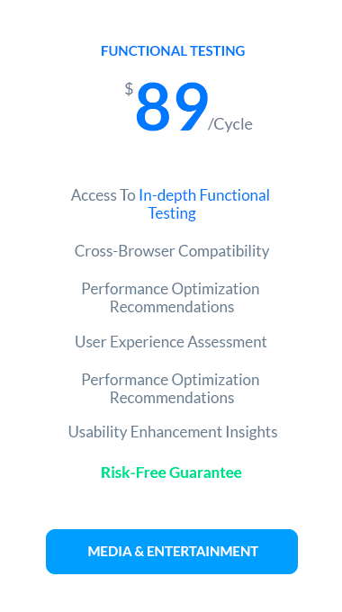 Functional Testing for Media & Entertainment